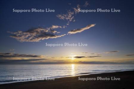 オホーツク海の日の出