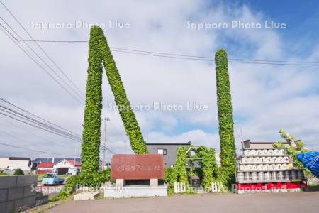 野生ホップ発見の地の碑