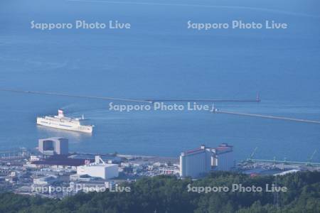 小樽港と北防波堤と南防波堤