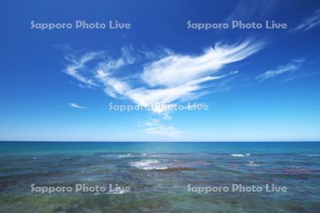 日本海と雲