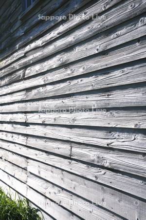 旧佐賀家漁場　番屋の板壁