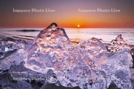 十勝のジュエリーアイスの日の出