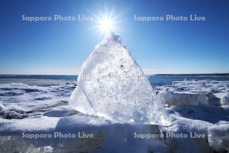十勝のジュエリーアイスと太平洋