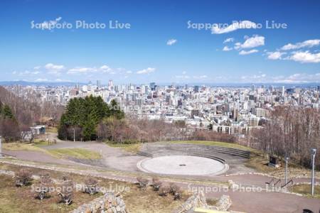 旭山記念公園より望む札幌市街地