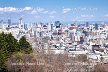 旭山記念公園より望む札幌市街地
