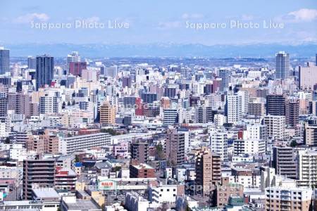 旭山記念公園より望む札幌市街地