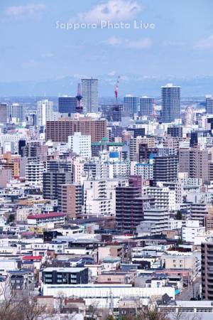 旭山記念公園より望む札幌市街地