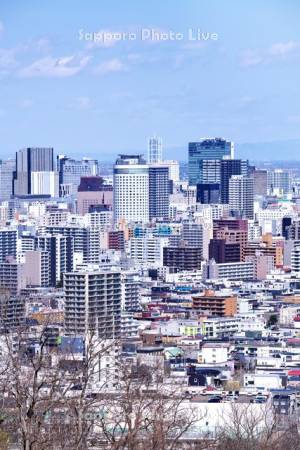 旭山記念公園より望む札幌市街地