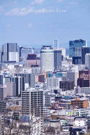 旭山記念公園より望む札幌市街地