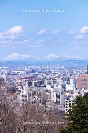 旭山記念公園より望む札幌市街地