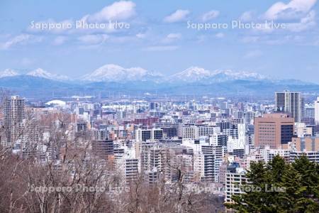 旭山記念公園より望む札幌市街地