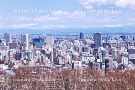 旭山記念公園より望む札幌市街地