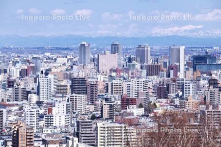 旭山記念公園より望む札幌市街地
