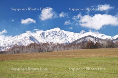 夕張山地と農地