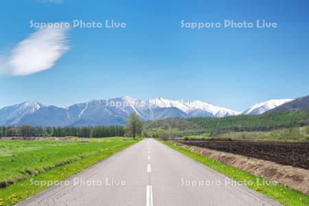 日高山脈と道