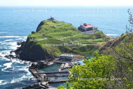 高島岬と日和山灯台と小樽市鰊御殿