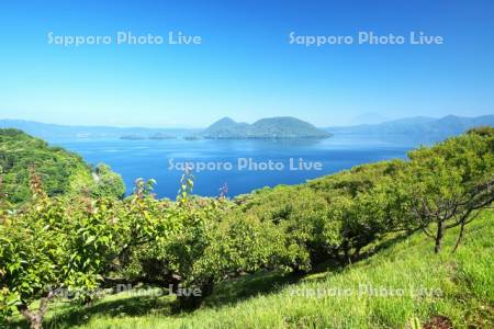 壮瞥公園と洞爺湖と中島