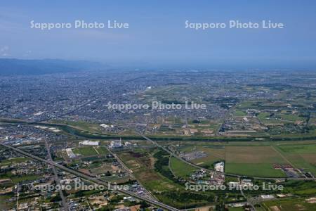 道央自動車道白石発電所豊平川から丘珠空港