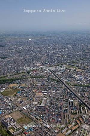 発寒から道央自動車道