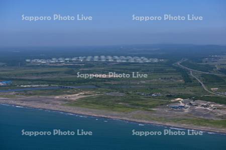 厚真川から苫小牧東部国家石油備蓄基地