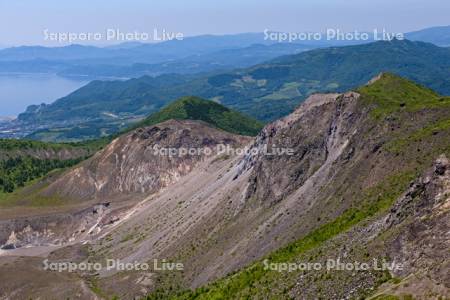 有珠山から噴火湾