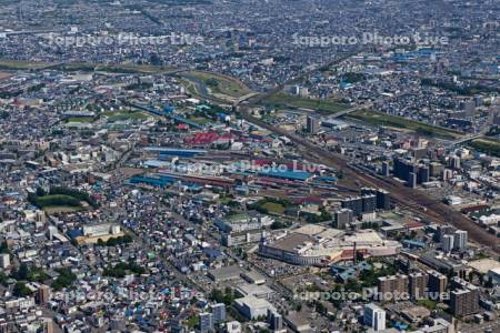 サッポロビール博物館からJR北海道苗穂工場周辺