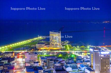 稚内市街夜景