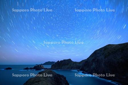 澄海岬と星空