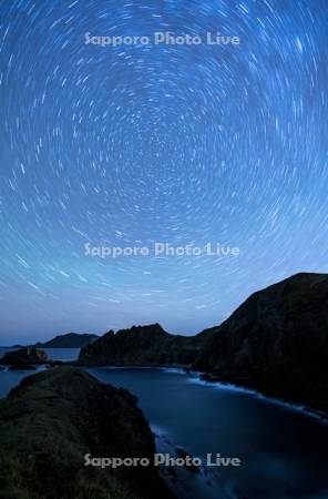 澄海岬と星空