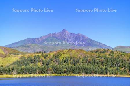 オタトマリ沼と利尻山