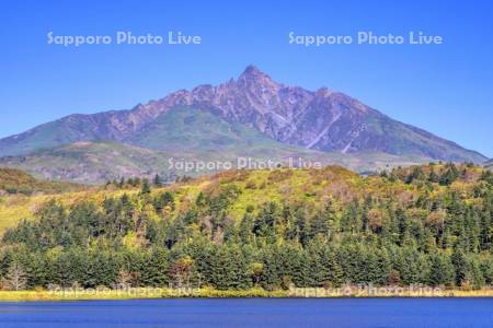 オタトマリ沼と利尻山