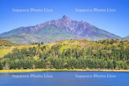 オタトマリ沼と利尻山