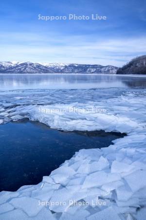屈斜路湖の板氷