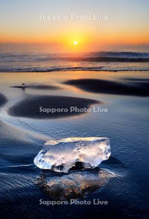 ジュエリーアイスと日の出