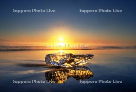 ジュエリーアイスと日の出