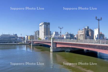 幣舞橋と釧路川