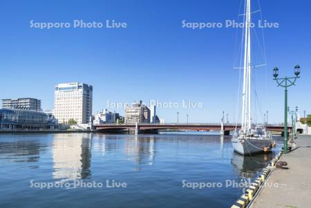 釧路川と幣舞橋