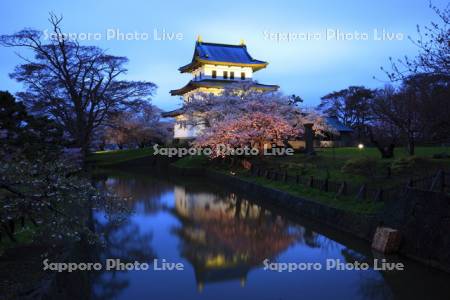 松前城夜景