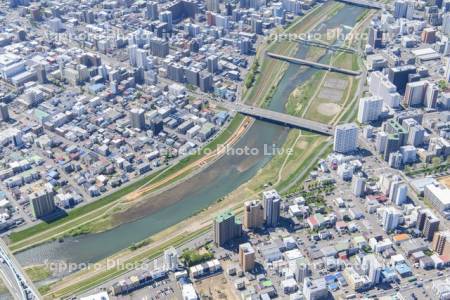 豊平川　一条大橋～菊水　大通東