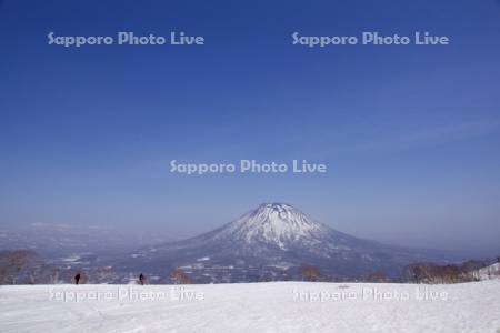 東山スキー場から羊蹄山