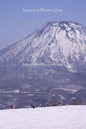 東山スキー場から羊蹄山