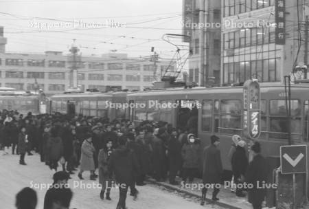 昭和40年　電停札幌駅前