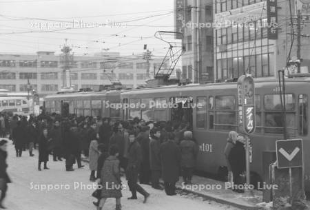 昭和40年　電停札幌駅前