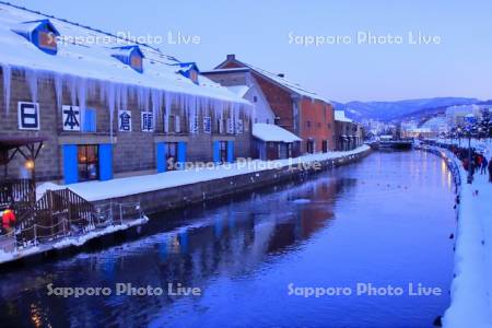 冬の小樽運河