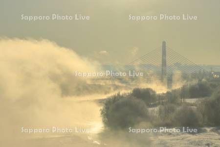 川霧と十勝大橋