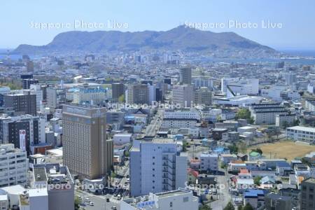 五稜郭タワーより函館山