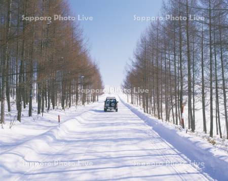 雪道とＲＶ車