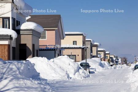 冬の住宅街