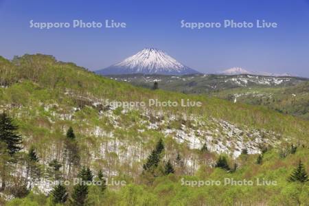 中山峠と羊蹄山