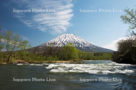 尻別川と羊蹄山